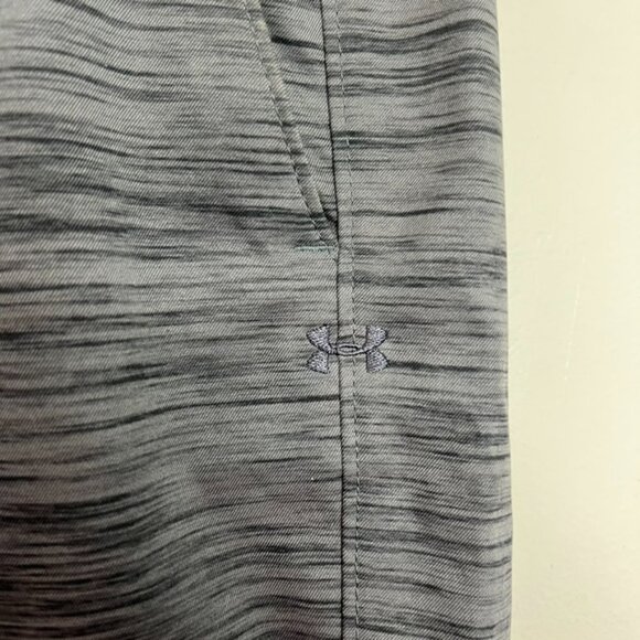 Under Armour Shorts Active Casual Heather Grey Golf 34 Waist - Picture 2 of 4